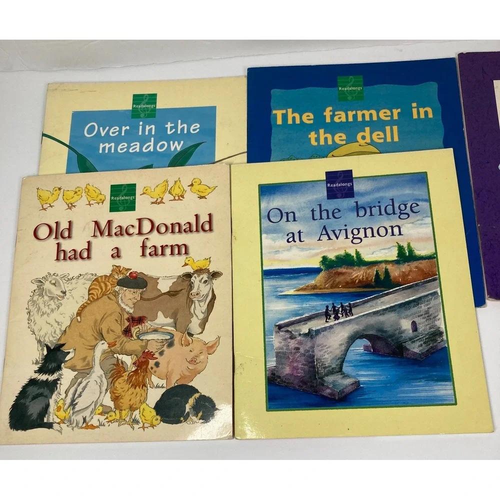 Lot Of 7 Song Books for Early Reader Paperback Single Copies Homeschool Tutoring